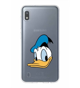 Samsung Galaxy A10  Kapak Donald Duck Tasarımlı Şeffaf Silikon Kılıf