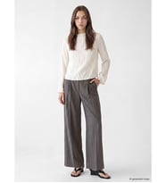 LCW Modest Antrasit Loose Fit Kadın Pileli Kumaş Pantolon