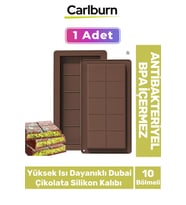 Bpa İçermez Esnek Dayanıklı Yüksek Isı Dayanıklı Dubai Çikolata Silikon Kalıbı 1 Adet