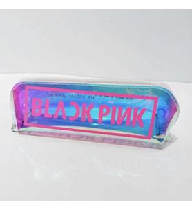 Black Pink Baskılı Şeffaf Kalemlik