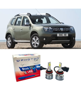 Dacia Duster 1 Led Xenon Sis Far Ampulü H11 Duo Yeni Seri Beyaz 2010-2018