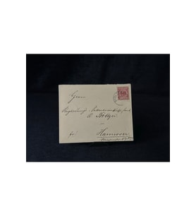 Deutsches Reich 1893 yılında Alman İmparatorluğu döneminde postadan geçmiş Zarf Reichspost 10 Pfenn