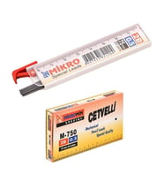 Min 0.5 Mm Cetvelli Kalem Ucu 75 Mm Mikro Uç (Siyah)