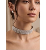 FULL TAŞLI TASMA CHOKER KOLYE