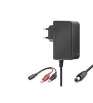 12V 1.2A 14.4W Krokodil Uç Akü Şarj Adaptörü - Siyah B5056