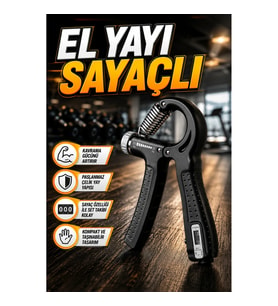Ayarlanabilir El Yayı Sayaçlı Çelik Yaylı Kavrama Güçlendirici