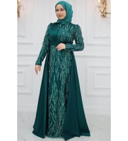 Bürde Abiye Zümrüt ISR970 (Zümrüt Yeşili)
