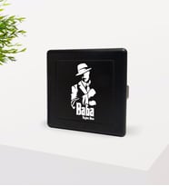 BK Gift Kişiye Özel Godfather Baba Tasarımlı Siyah Metal Sigara Tabakası-18