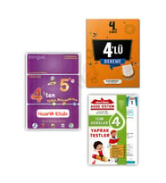 4'ten 5'e Hazırlık Kitabı 4. Sınıf Deneme Tüm Dersler Yaprak Test