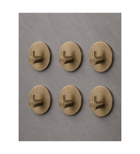 6 Adet Oval Paslanmaz Çelik Banyo Askısı Havlu Askısı Lif Askı