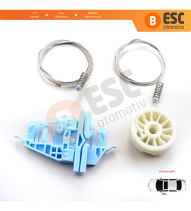 Fiat Doblo MK2 263 2010-2020 Opel Combo D 51810880 İçin Ön Sol Kapı Cam Kriko Tamir Seti