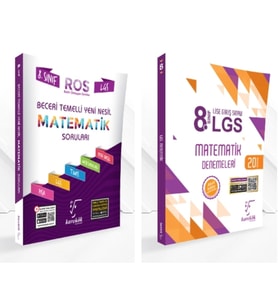 KARE KÖK YAYINLARI LGS 8.SINIF MATEMATİK BECERİ TEMELLİ SORULAR + MATEMATİK 20'Lİ DENEME
