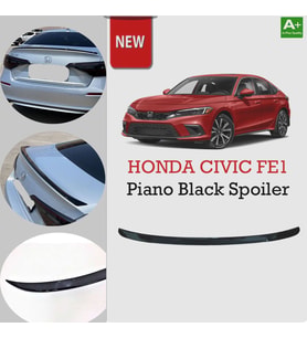 Honda Civic Fe1 Bagaj Üstü Spoiler Piano Black 2021 Sonrası