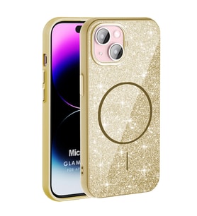 Microsonic Apple iPhone 15 Kılıf GlamGrip Luxe Gold (Gold)
