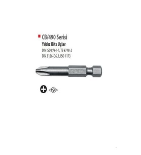 Cetaform Ph1x50mm Mıknatıslı Bits Uçlu Yıldız Tornavida Ucu