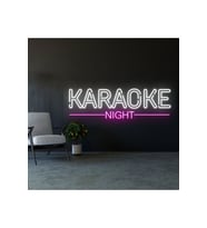 KARAOKE NIGHT Yazılı Neon Tabela