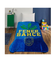 Taç Lisanslı Fenerbahçe Palamut Logo Tek Kişilik Battaniye