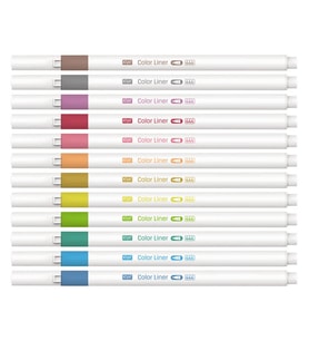Kraf Color Liner Kalem 12 Renk 0.5 mm 