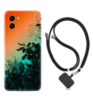 Vivo Y15S Y32 Y33S Y51 Y53S Kılıf Boyun Askılı Silikon Güzel Çiçekler 1712