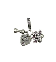 925 Ayar Gümüş 'Love My Pet' Yazılı Charm