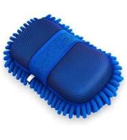 Mikrofiber Oto Araba Yıkama Süngeri, Araç Yıkama Bezi, Oto Süngeri Mikrofiber el Tutmalı MAVİ