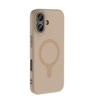 iPhone 17 Kılıf M-Safe Şarj Özellikli Aris Silikon Kılıf Krem