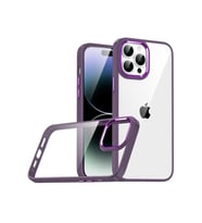 Apple iPhone 14 Pro Max Uyumlu Kılıf Zore Flora Kapak (Koyu Mor)