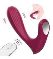 WHALE Klitoris ve G Spot Uyarıcı Giyilebilir 2 in 1 Panty Vibratör