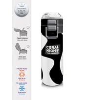 Coral High 500 ml Paslanmaz Çelik Okul Termosu/Suluk/Matara - Erkek Çocuk - Siyah Beyaz Desenli  - Sızdırma Yapmaz