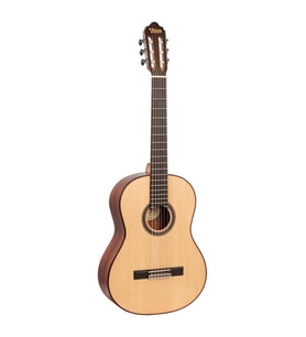 Valencia VC704 4/4 Masif Kapak Klasik Gitar - Naturel Mat (İleri Seviye)  Masif Ladin (Solid Spruce) Kapak, Maun Arka ve Yanlar, Mat Cila ile Artırılmış Doğal Rezonans