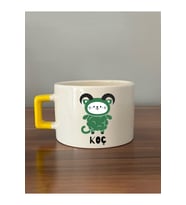 Koç Burcu ve Onla Alakalı Komik Açıklama Baskılı Sarı Kulplu Prime Kupa Bardak Fincan Mug