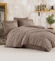 Mulvxurg Urg02 Butik Nevresim Takımı Çift Kişilik Estina V3 Bej (Mulvix)