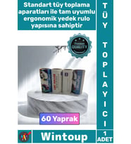 #TüyToplama Evcil Hayvan Kedi Köpek Kıl Toz Temizleme Yapışkanlı 60 Yaprak Tüy Toplama Yedek Rulosu