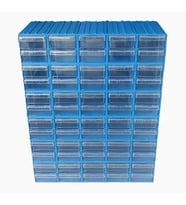 Sembol 300 Plastik Çekmeceli Kutu 4,6x11,7x2,4 cm (60 Çekmeceli)