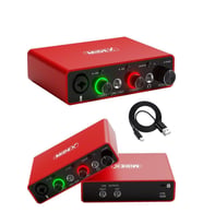 Midex GLX-700RD Üst Segment Usb Stüdyo Ses Kartı 2 Giriş 2 Çıkış 24bit/192kHz