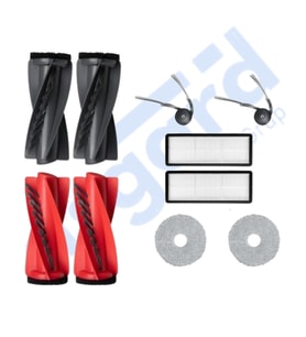 Roborock Qrevo Curv Uyumlu 2 Ana Fırça 2 Yan Fırça 2 Filtre 2 Mop PKT-iasgf0000585
