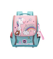 Petityu Unicorn İlkokul Ortaokul Sırt Çantası Büyük Boy Sırt Çantası Su Geçirmez Ve Hafif (Pembe-Mavi)