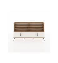 Arges Konsol 6 Raflı 4 Kapaklı 176x30x99 Çam-Aytaşı/Antrasit