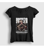 Presmono Kadın Siyah Yakuza Tattoo Dragon Japan Japonya T-Shirt 473141tt