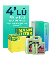 MANN Chevrolet Cruze 2.0 Dizel Filtre Bakım Seti Liqui Moly Motor Yağlı (2009-2014) 4 Lü