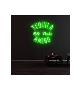 TEQUILA es mi AMIGO Yazılı Neon Tabela