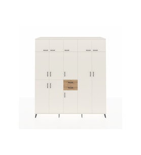 Kronos Dolap 10 Raflı 2 Çekmeceli 3 Askılı 220x59x243 Aytaşı-Aytaşı/Çam
