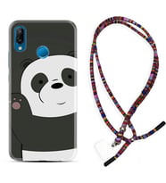 Huawei P20 Lite Mate 10 20 Lite Pro P40 Lite KılıfBoyun Asklı Rasta Silikon Hello Panda 1709