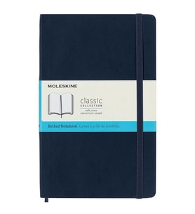 Moleskine Yumuşak Kapak Defter Safir Mavi (Noktalı - 13x21) - 4764