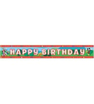 Mıckey club house bırthday folyo banner-