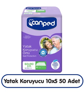 Canped Yatak Koruyucu Örtü 10x5 50 Adet