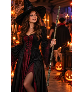 Halloween Dekoratif Sihirli Asa 82 cm Cadılar Bayramı Parti Kostüm Gösteri ve Sahne Aksesuarı
