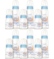 Bebsi Cam Biberon Seti Mavi (250ML+125ML) (6 Lı Set)