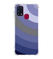 Samsung Galaxy M31  Köşe Korumalı Antişok Kapak Renk Cümbüşü Tasarımlı  Silikon Kılıf (Şeffaf)