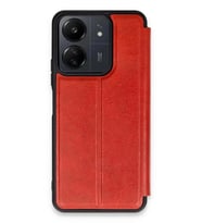 Redmi 13C Kılıf Flip Cover - Kırmızı
